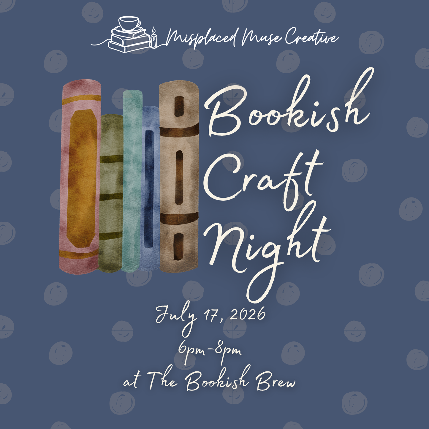 Bookish Paint Party at The Bookish Brew - 7/17/26