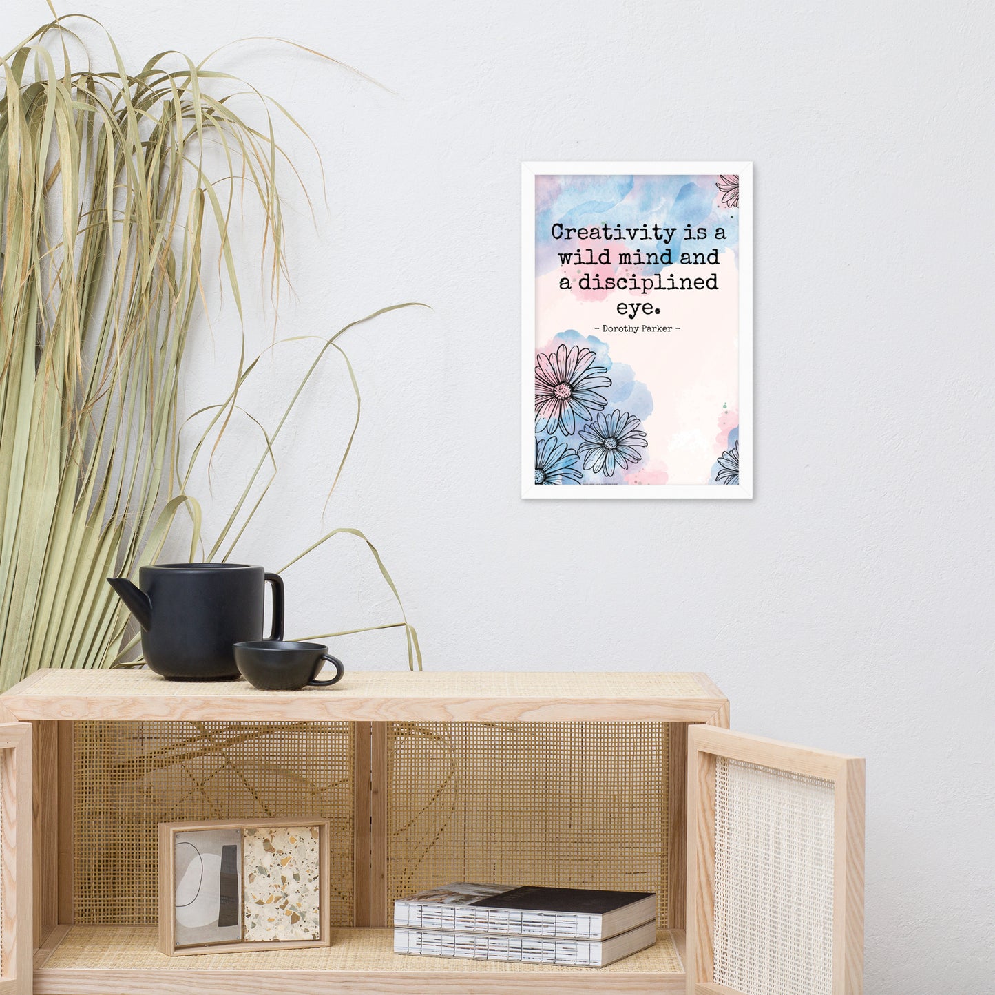 Creativity is a Wild Mind Framed Wall Art