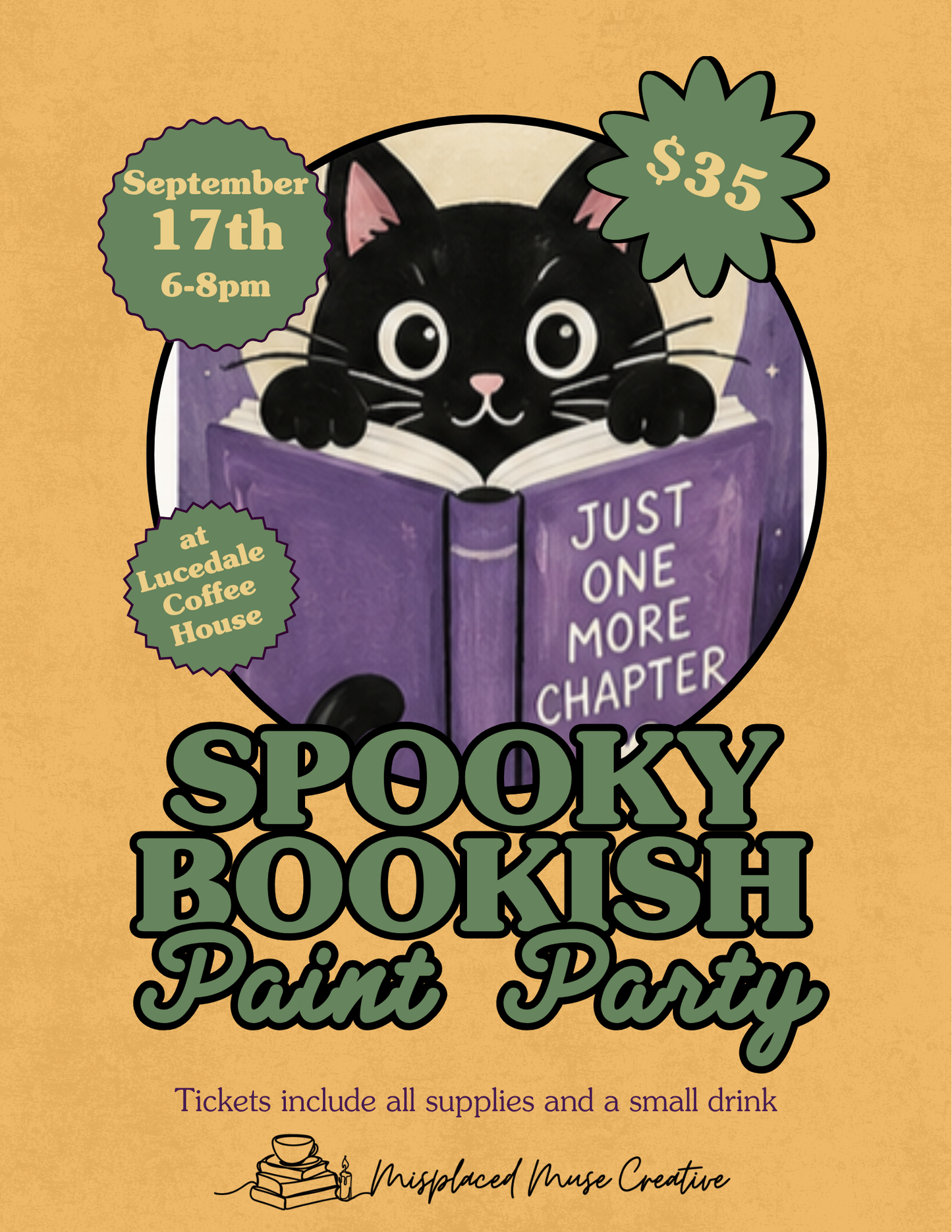 Spooky Bookish Painting (9/17/26)