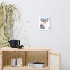Creativity is a Wild Mind Framed Wall Art