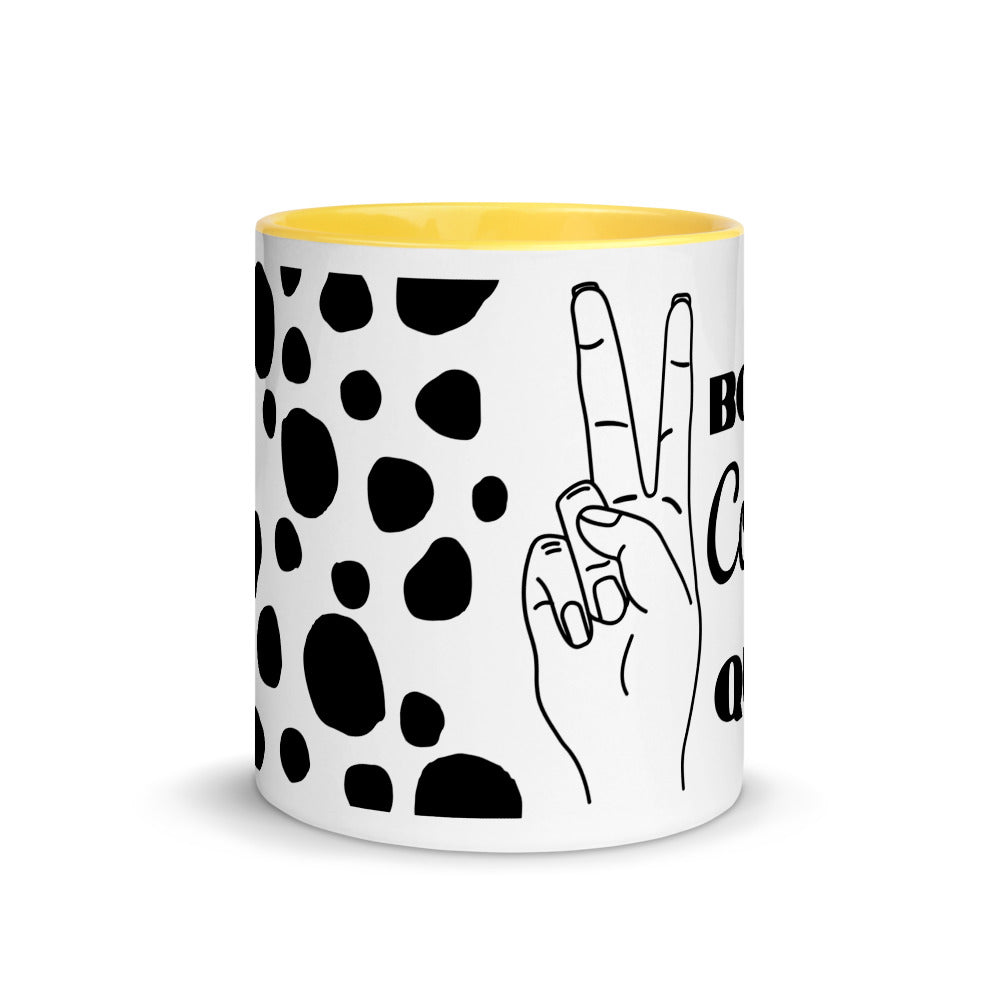 Books, Coffee, Quiet Ceramic Mug